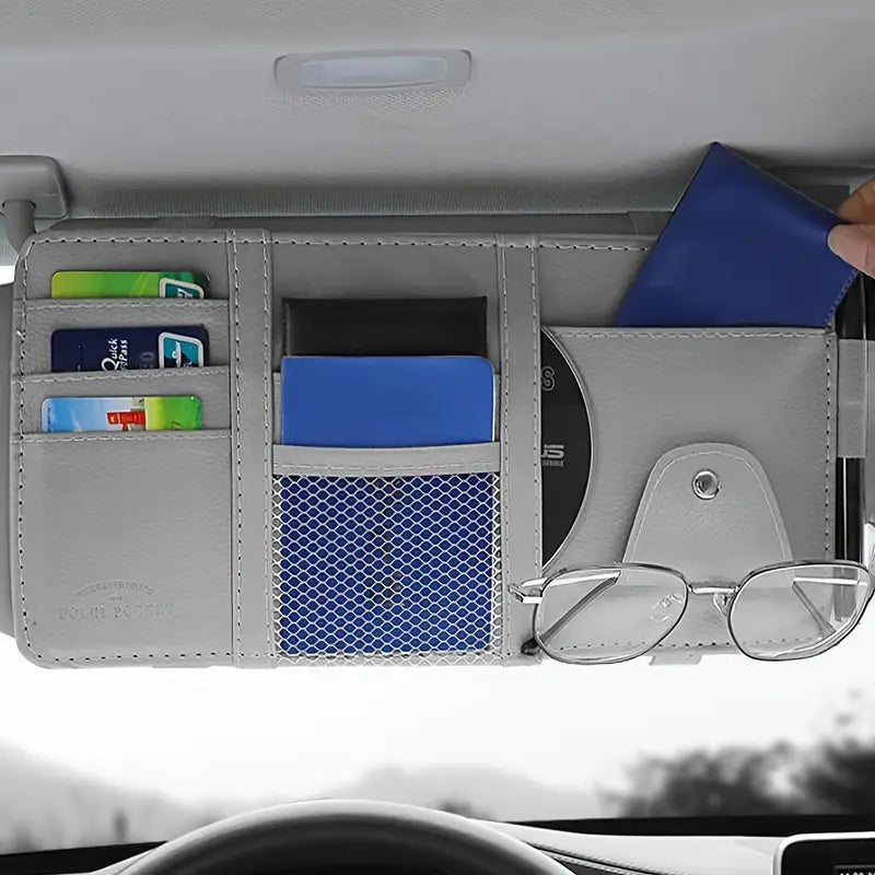Faux Leather Multi-Compartment Organizer