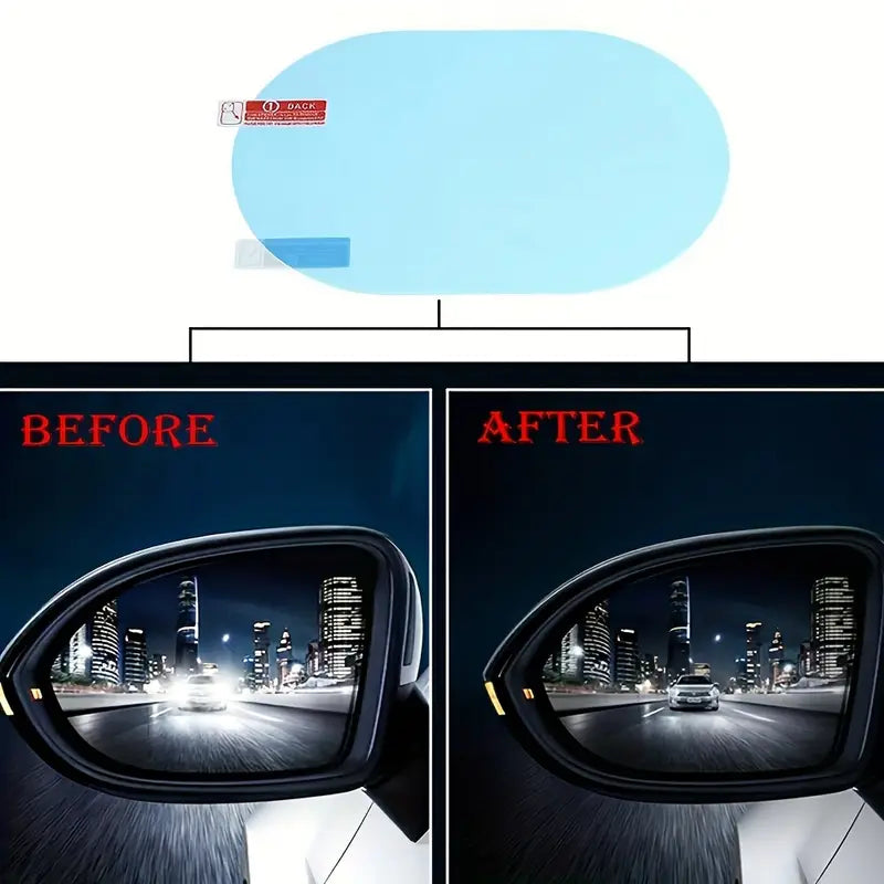 2pcs Car Rearview Mirror Rainproof Film
